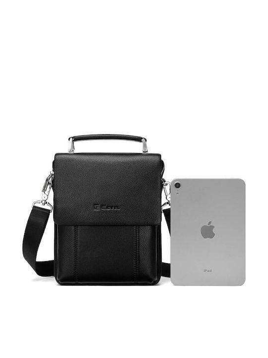 Leder Herren Tasche Schulter / Crossbody Schwarz