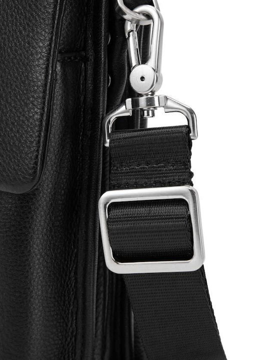 Leder Herren Tasche Schulter / Crossbody Schwarz