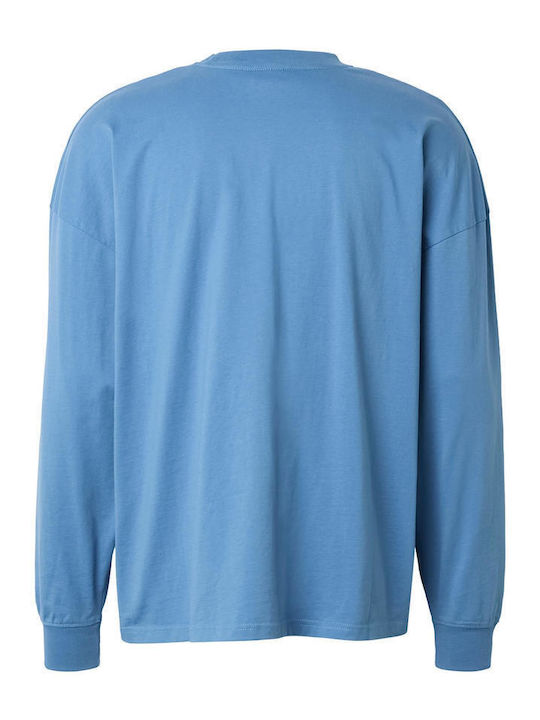 Long Sleeve Blue Blouse