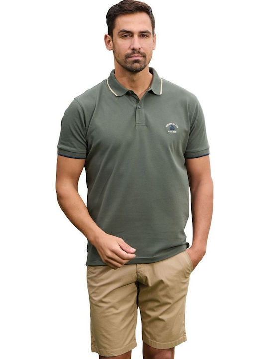 Polo Bluza Tricou Cu Mânecă Scurtă Kaki