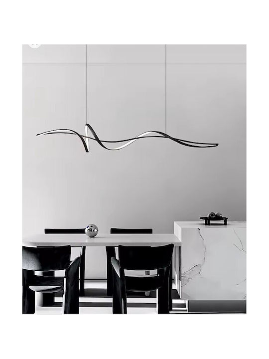 Home Lighting Hängelampe Schwarz 100x22x100cm.
