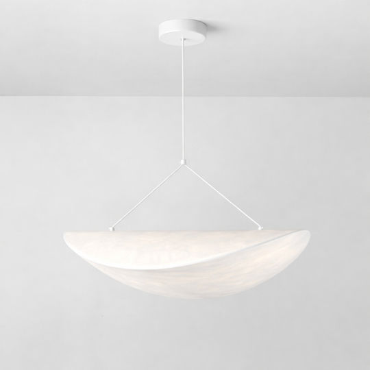 Eurolamp Nefi Κρεμαστό Φωτιστικό Λευκό LED με Θερμό Λευκό Φως 50x50εκ.