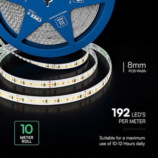V-TAC LED Strip 24V Adjustable White Light 10m Type SMD2835