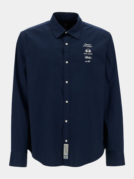 Mănecă Lungă Cămașă Regular Fit Darkblue