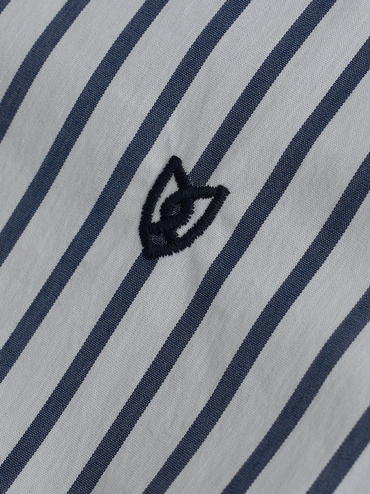 Long Sleeve Shirt in Regular Fit Striped White