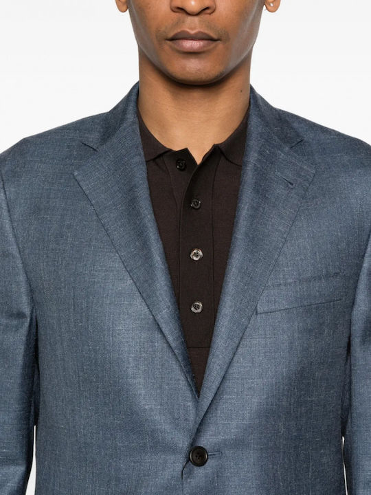 Winter Men’s Suit Jacket Blue