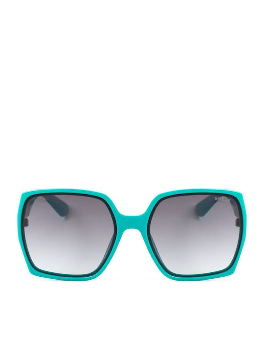 Guess Women's Sunglasses with Green Plastic Frame and Gray Gradient Lens GO00031-87B