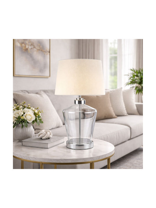 Galifas Metal Table Lamp for Socket E27 with White Shade