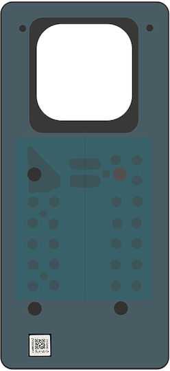 Clappio Battery Cover Redmi Note 14 Pro 4g Compatible Black