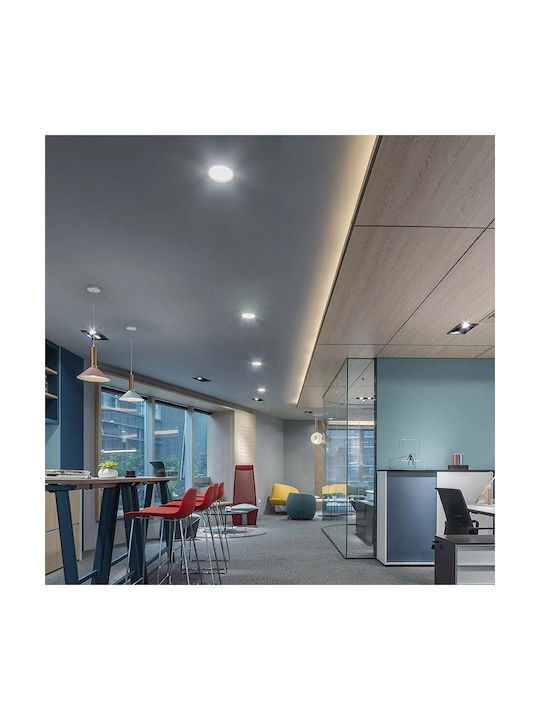 V-TAC Recessed Spot with Integrated LED and Natural White Light 9x9cm. 1pcs