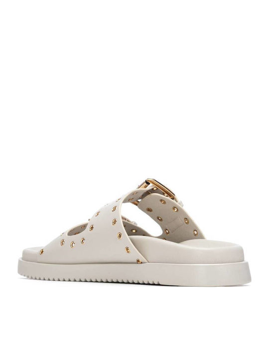 Γυναικεία Σανδάλια Flatforms Εκρού