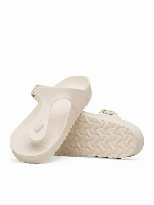 Gizeh Eva Flip Flops in Sandal Style in White Colour