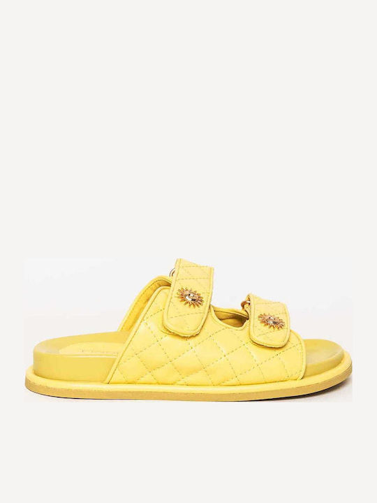 Women's Flat Sandals Yellow