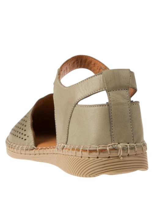Leather Women's Anatomic Green Sandals