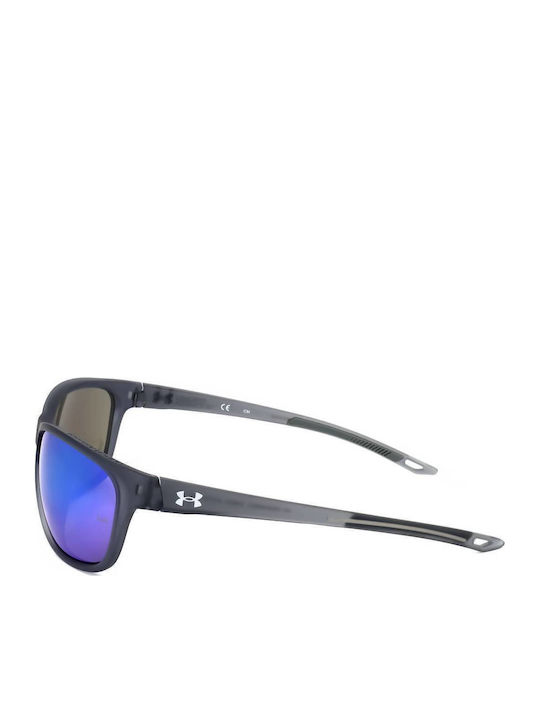 Under Armour Unisex Γυαλιά Ηλίου με Γκρι Κοκκάλινο Σκελετό και Πράσινο Καθρέφτη Φακό UAUNDENIABLE6