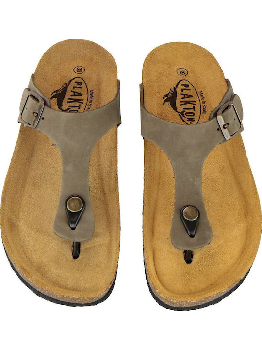 Leather Women's Anatomic Sandals Khaki