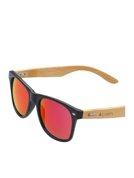 Cairn Sunglasses Μαύρα with Acetate Frame & Red Lens Cairn Sunglasses Μαύρα with Acetate Frame & Red Lens