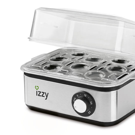 Izzy IZ-8201 Egg Cooker 8 Egg Capacity 600W Silver