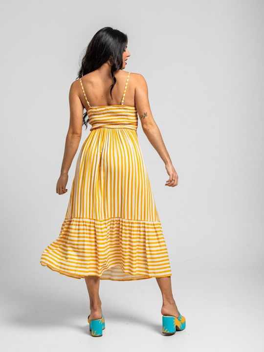 Summer Midi Dress White
