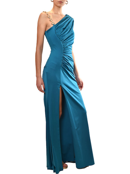 Καλοκαιρινό Maxi Βραδινό Φόρεμα Ocean Blue