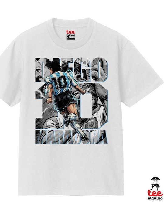 Diego Maradona Ντιέγκο Μαραντόνα Κλασικό T-shirt Διπλής Ραφής Χωρίς Πλευρικές Ραφές Λευκο 100% Βαμβάκι Vegan & Oeko-tex Πιστοποιημένο Diego Maradona Ντιέγκο Μαραντόνα Κλασικό T-shirt Διπλής Ραφής Χωρίς Πλευρικές Ραφές Λευκο 100% Βαμβάκι Vegan & Oeko-tex Πιστοποιημένο