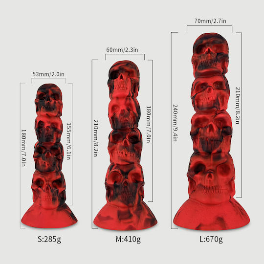 Realistischer Vibrator mit Fernbedienung Rot