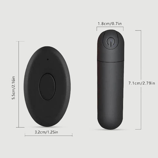 Вибратор Bullet с Дистанционно Управление Черен
