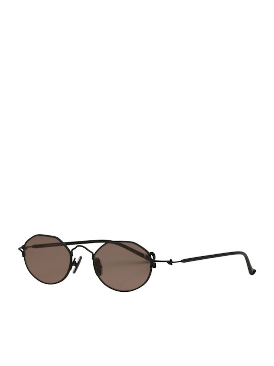 Eyepetizer Unisex Γυαλιά Ηλίου με Μαύρο Μεταλλικό Σκελετό και Καφέ Φακό BOKAAP-C.6-OP-68