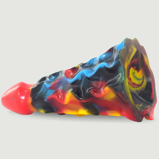 Konkisches Silikon Dildo Mit Rillen Himiks Mehrfarbiger Silikon Dildo