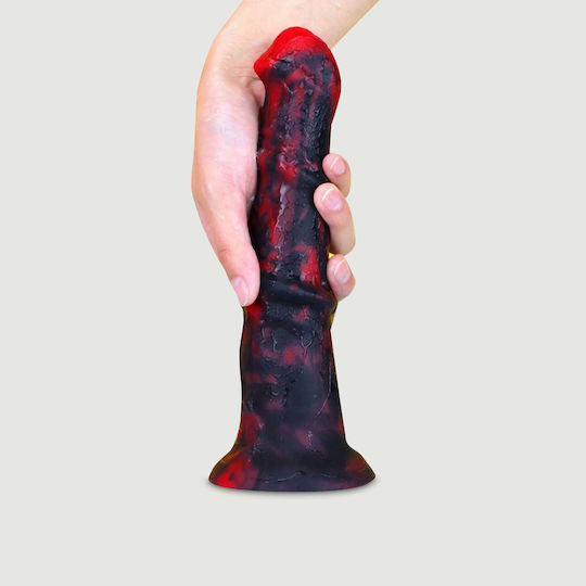 Дилдо Дракон Силиконов Dragon Zirg Silicone Дилдо 22 х 5 см Червен Черен