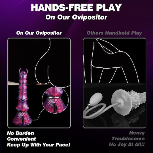 Realistic Dildo With Suction Cup Purple
