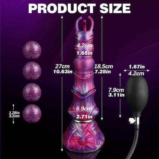 Realistic Dildo With Suction Cup Purple