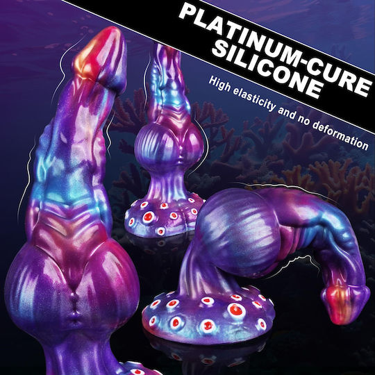 Realistisches Dildo mit Hoden und Saugnapf 24cm