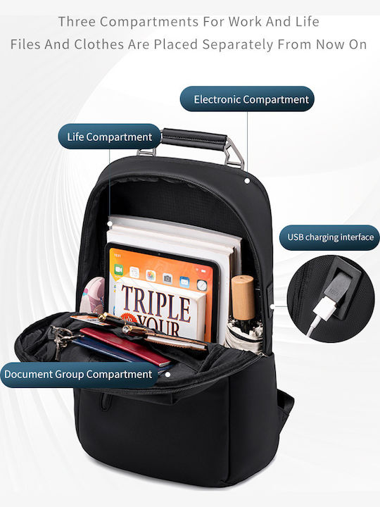 Arctic Hunter Arctic Hunter Laptoptasche Für Laptop 15.6 Mit USB-Anschluss In Schwarz
