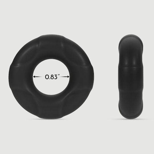 Δαχτυλίδι Πέους Σιλικόνης Forto F-33 21 Mm Silicone Medium Cock Ring Μαύρο