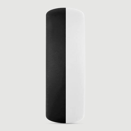 Forto F-19 2 Tone Silicone Cock Ring White Black