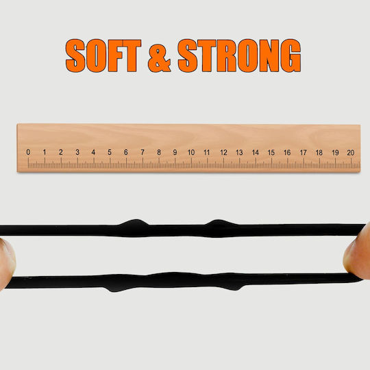 Σετ 3 Δαχτυλίδια Πέους Σιλικόνης Cat Ears 3 Silicone Cock Ring Set Μαύρο