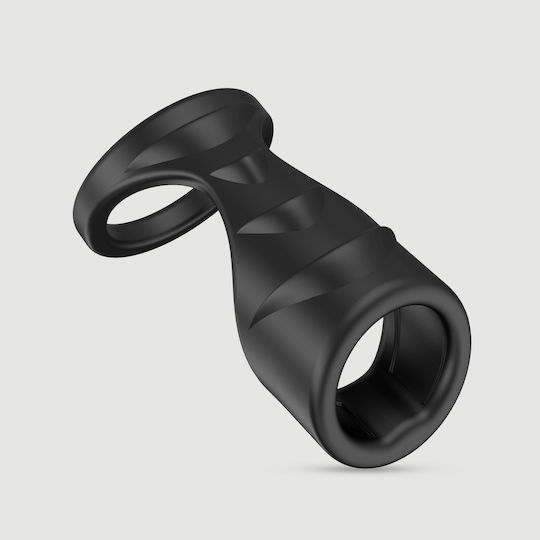 Silicone Cock Ring Penis Cover Silicone Cock Ring Ribbed Penis Sleeve Black