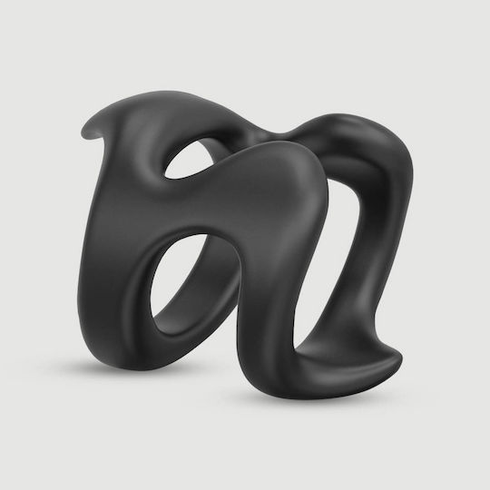 Δαχτυλίδι Πέους Σιλικόνης Σχήμα U Shaped Soft Silicone Cock Ring Μαύρο