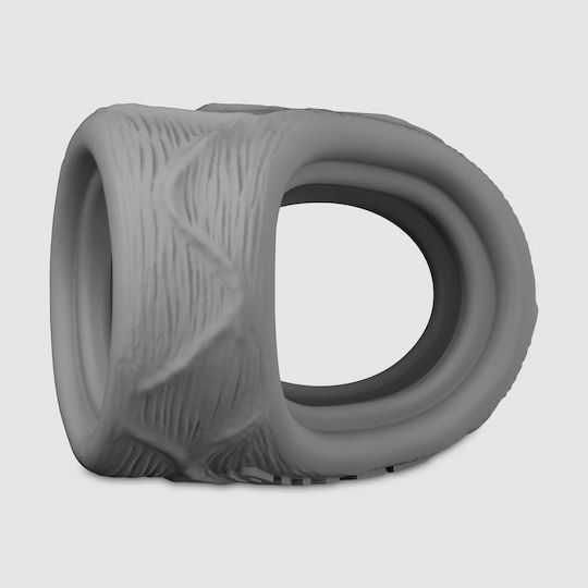 Shaft Model Ps Liquid Silicone Cock & Ball Stetcher Gray