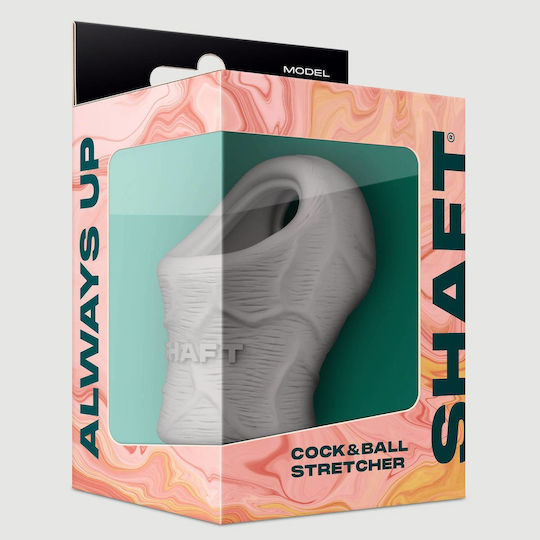 Shaft Model Ps Liquid Silicone Cock & Ball Stetcher Gray