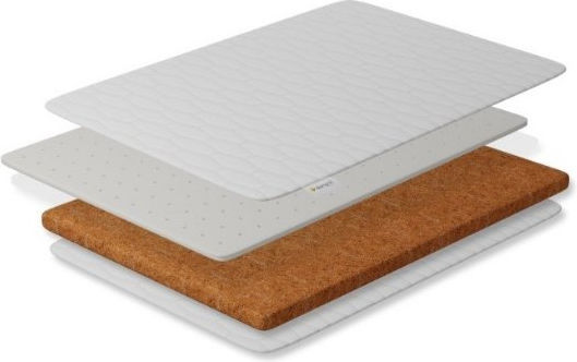 Smartic Saltea Ortopedică Pentru Pătuț cu Fibră de Cocos și Latex 60cmx120cmx8cm
