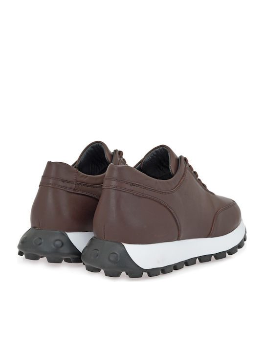 Men's Sneakers Brown Leather