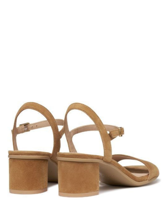 Aurely 50 Suede Πέδιλα Καφέ