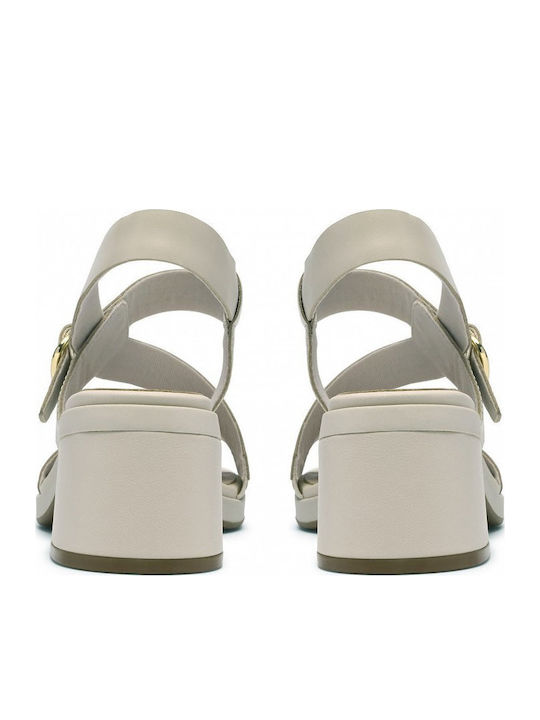Jaylan Damen Sandalen Weiß Leder
