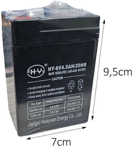 Sealed Lead Acid UPS Battery with Capacity 4.5Ah and Voltage 6V 1 Piece