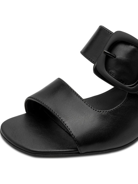 Leather Anatomic Black Sandals