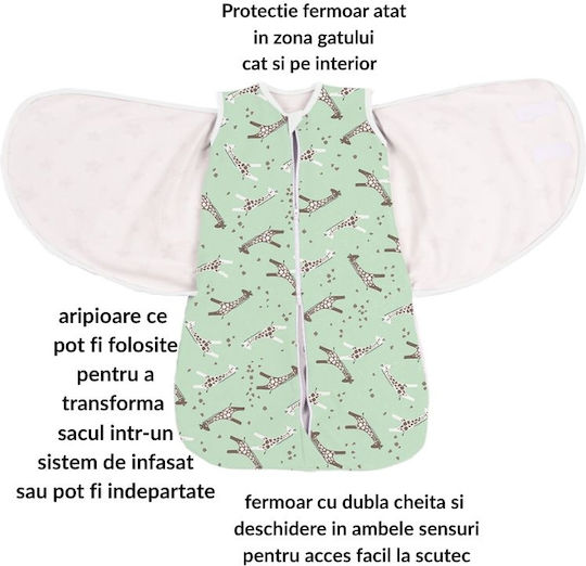 Kidizi Sommer Baby Schlafsack 0.5 Tog Grün