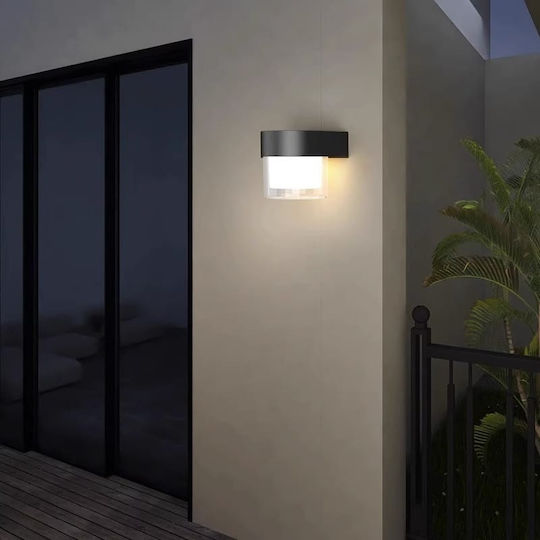 Lampa Solară de Perete cu Senzor de Mișcare și Fotocelulă