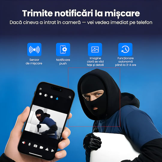 Cameră Spion Ascunsă în Ceas Deșteptător Wifi Card 8gb 4k Transmisie Live Full Hd 1080p Detectare Mișcare Alarmă Funcțională Monitorizare 24/7 Acces De La Distanță
